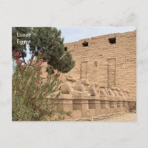 Egypten, Karnak-templet, Luxor. Vykort