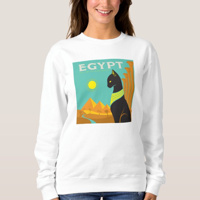 Egypten | Kattdjur Royalty T Shirt (Framsida)