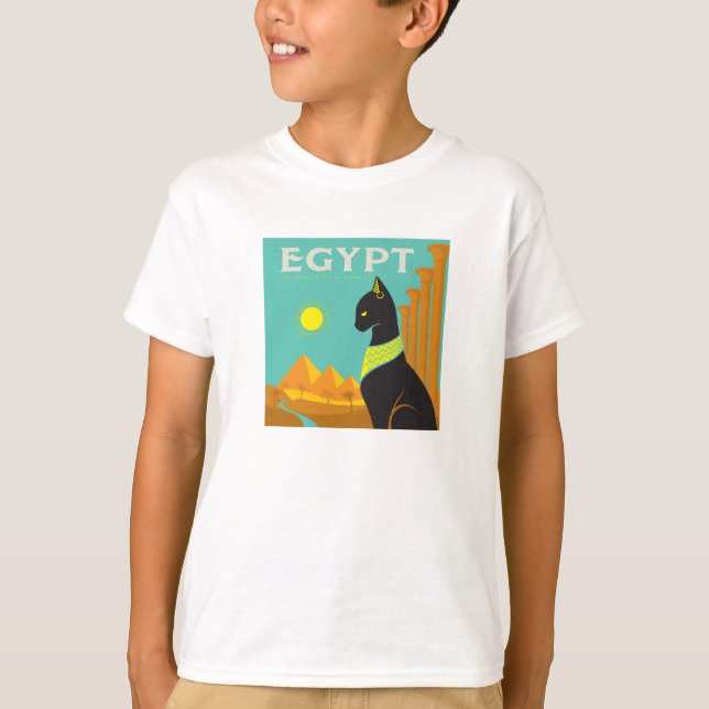 Egypten | Kattdjur Royalty T Shirt (Framsida)