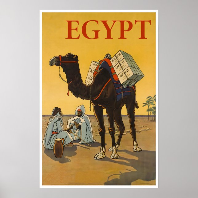 Egypten Konst Resa Affisch Vägg Natur Tryck (Framsidan)