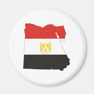 egypten land flagga karta magnet