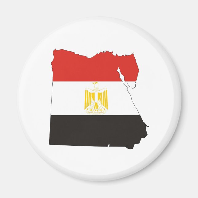 egypten land flagga karta magnet (Framsidan)