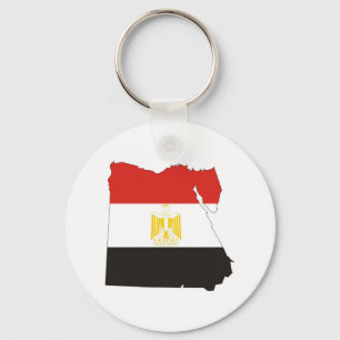 egypten land flagga karta nyckelring