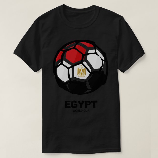 Egypten Land Flagga T Shirt (Design framsida)