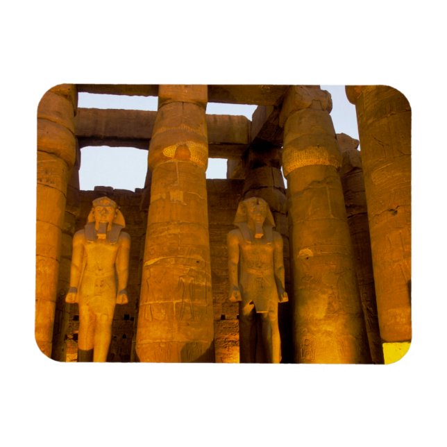 Egypten, Luxor. Karnack Temple. Magnet (Horisontell)