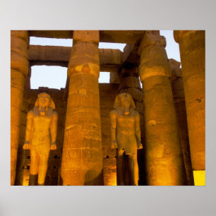 Egypten, Luxor. Karnack Temple. Poster