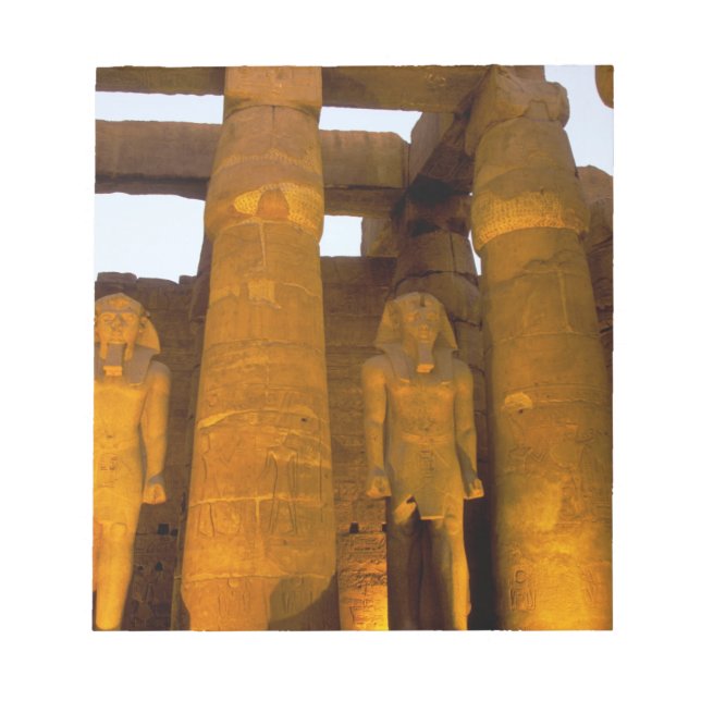 Egypten, Luxor.  Karnack-templet. Anteckningsblock (Framsida)