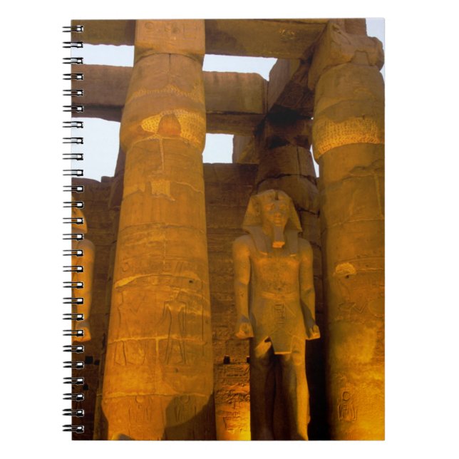 Egypten, Luxor. Karnack-templet. Anteckningsbok Med Spiral (Framsidan)