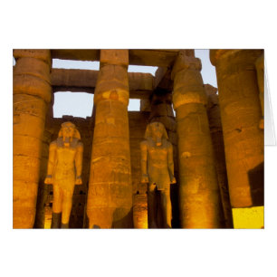 Egypten, Luxor. Karnack-templet. Hälsningskort