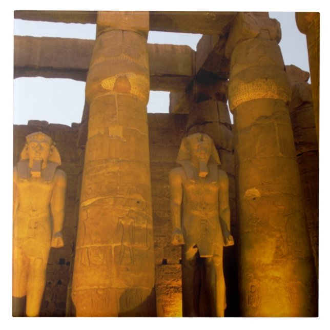 Egypten, Luxor. Karnack-templet. Kakelplatta (Framsidan)