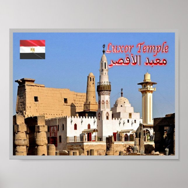 Egypten - Luxor Temple - Abu El - Poster (Framsidan)
