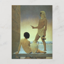 Egypten, Maxfield Parrish) Vykort