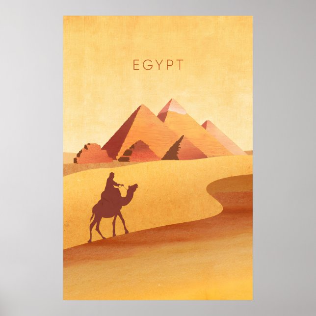 Egypten Minimalistisk Resa Affisch (Framsidan)