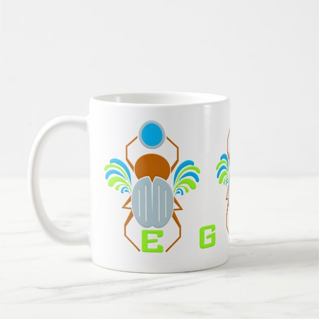 EGYPTEN mugg - välj stil & färg (Vänster)