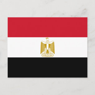 Egypten National World Flagga Vykort