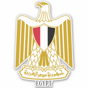 Egypten Nationell Jacka av Arm Patriotic Klistermärken