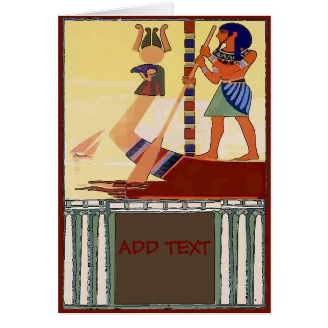 Egypten, Nile Boat Hälsningskort (Framsidan)