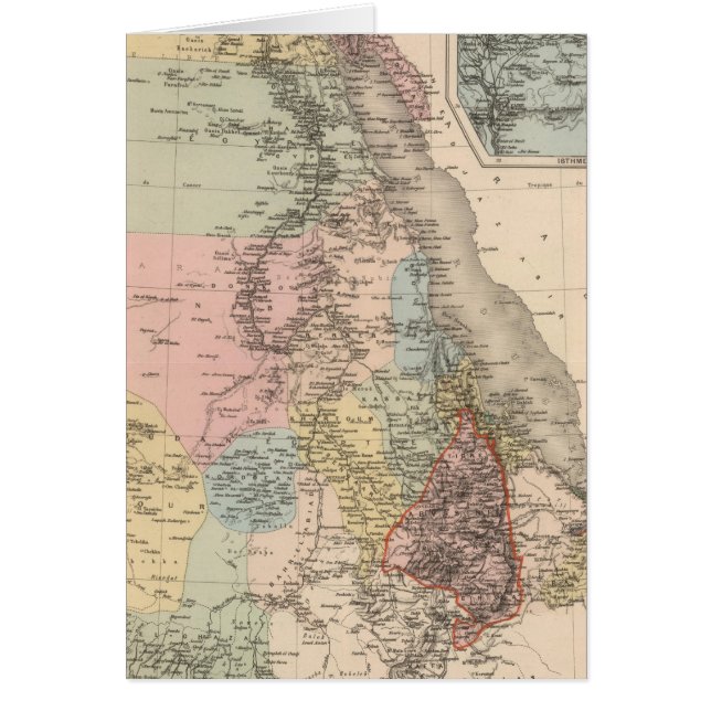 Egypten och Abyssinia Hälsningskort (Framsidan)