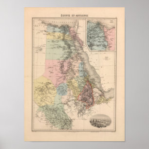 Egypten och Abyssinia Poster