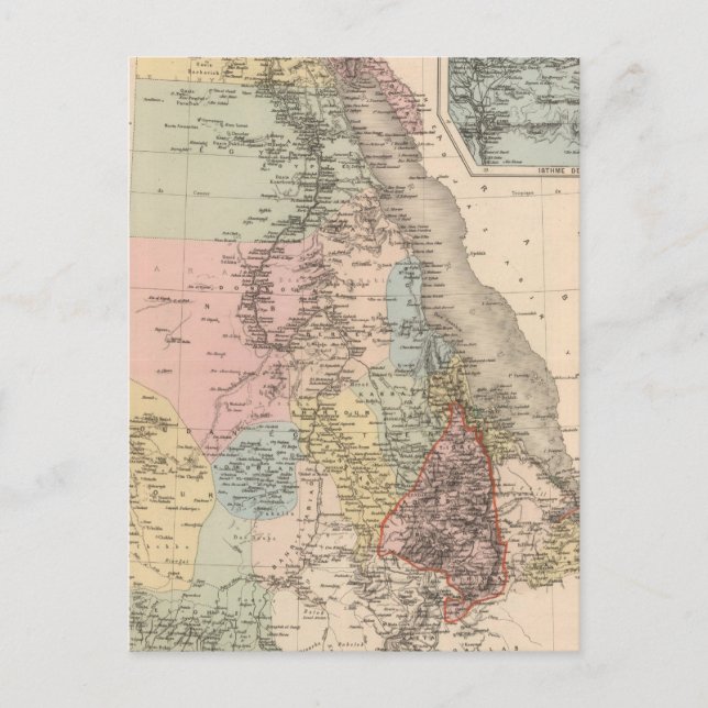 Egypten och Abyssinia Vykort (Framsida)