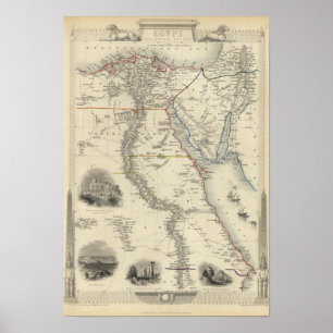 Egypten och Arabien Petraea Poster