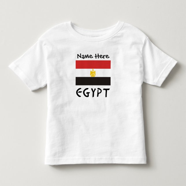 Egypten och egyptisk dlag med ditt namn t shirt (Framsida)