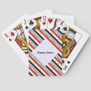 Egypten och egyptisk flagga kaklad med ditt namn casinokort