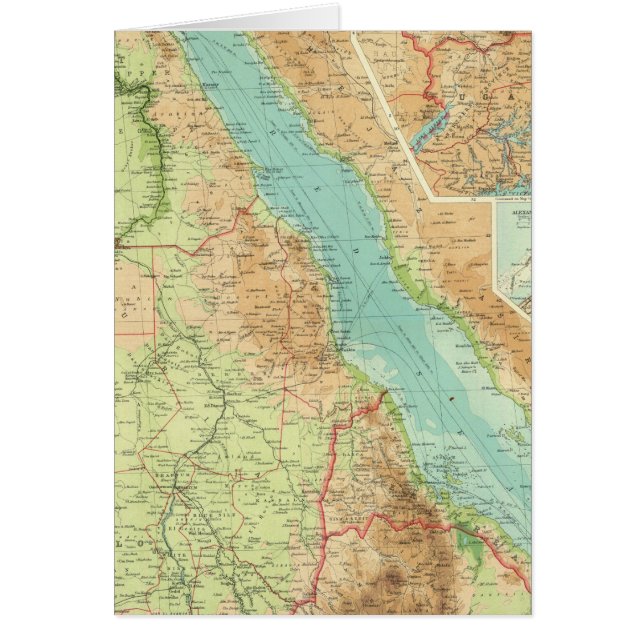 Egypten och Nilen Hälsningskort (Framsidan)