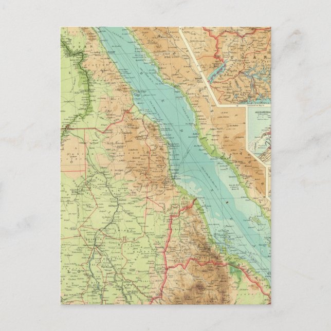 Egypten och Nilen Vykort (Framsida)