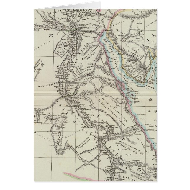 Egypten och Saudiarabien Hälsningskort (Framsidan)