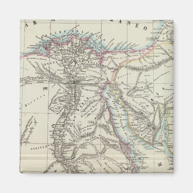 Egypten och Saudiarabien Magnet (Framsidan)