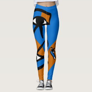 Egypten Öga Horus  Modern Coola Hieroglyphik Leggings