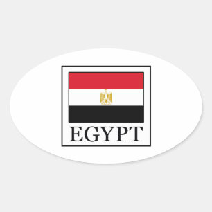 Egypten Ovalt Klistermärke