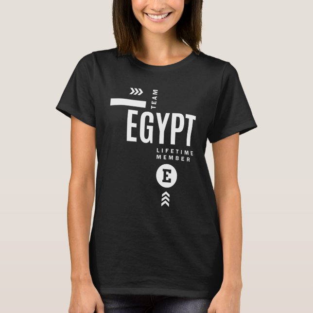 Egypten Personlig Namn Birthday Gift T Shirt (Framsida)