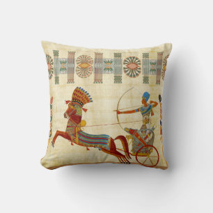 Egypten Pharaoh Ramesses II Horses papyrus Kudde
