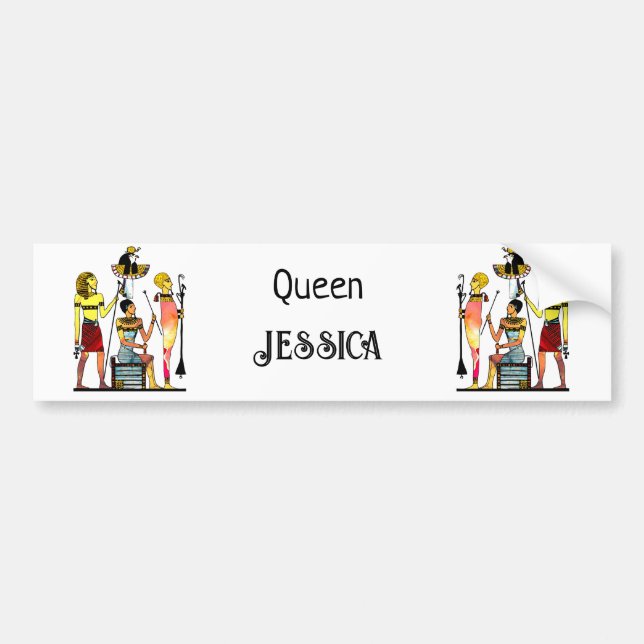 Egypten Pharaohs Lavish Ormamentation Bildekal (Framsidan)