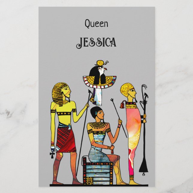 Egypten Pharaohs Lavish Ormamentation Brevpapper (Framsida)