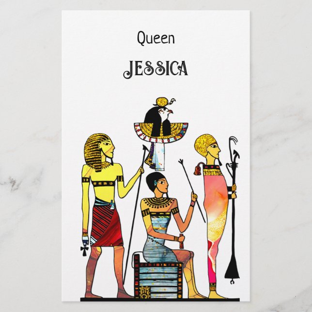 Egypten Pharaohs Lavish Ormamentation Brevpapper (Framsida)