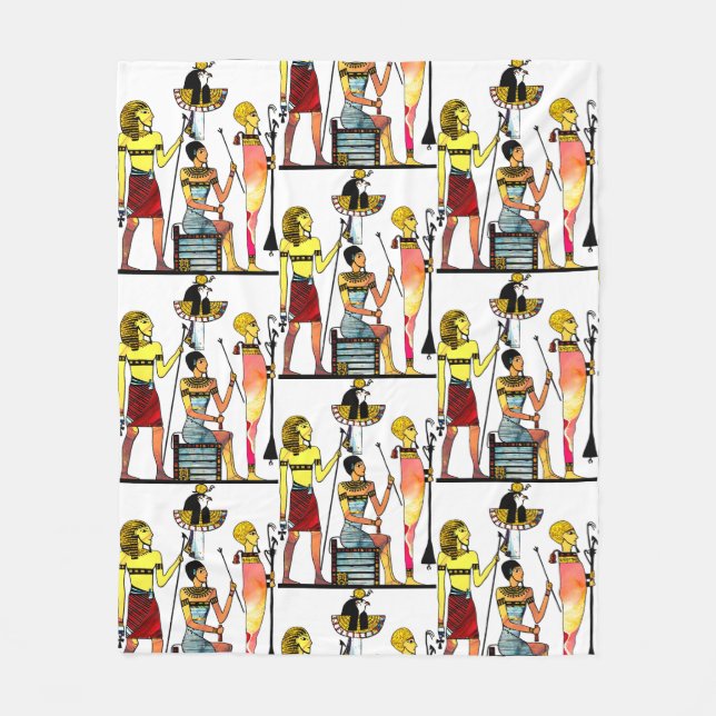 Egypten Pharaohs Lavish Ormamentation Fleecefilt (Framsidan)