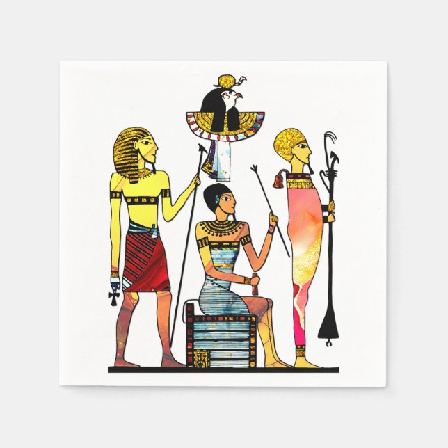 Egypten Pharaohs Lavish Ormamentation Pappersservett (Framsidan)