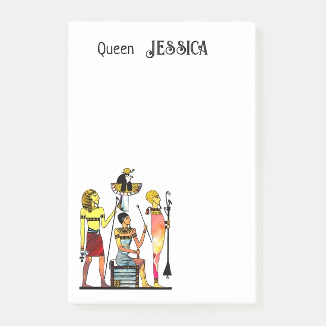 Egypten Pharaohs Lavish Ormamentation Post-it Block (Framsida)