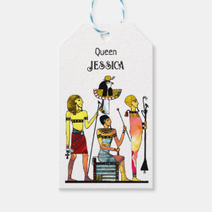 Egypten Pharaohs Lavish Ormamentation Presentetikett