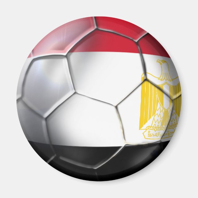 Egypten Pharoahs Soccer fläkt Magnet (Framsidan)