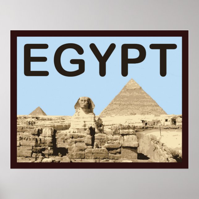 Egypten Pyramid av Khafre Poster (Framsidan)