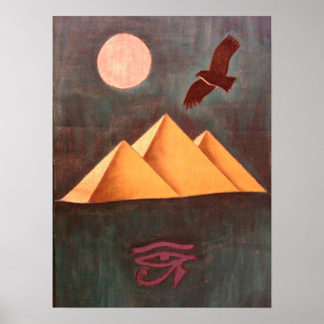 Egypten Pyramid Poster (Framsidan)
