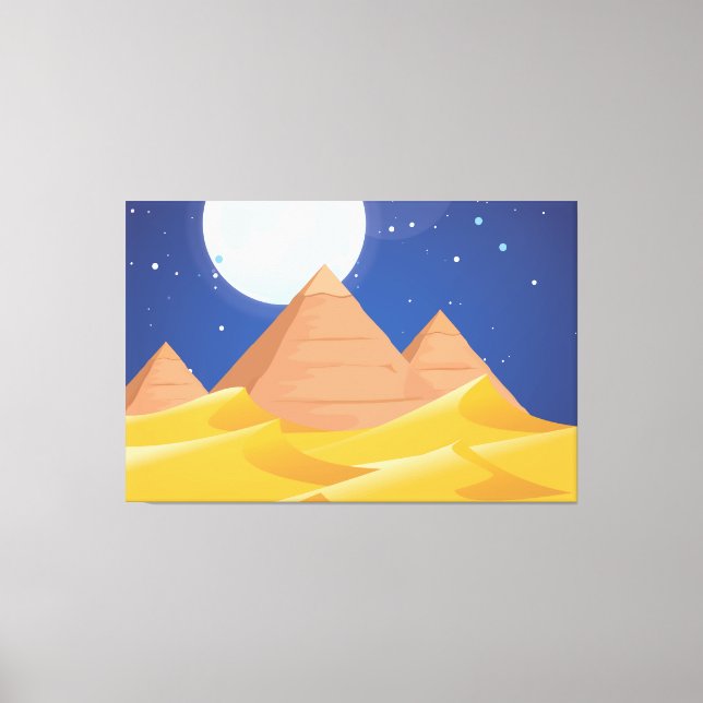 Egypten Pyramider Canvastryck (Framsida)