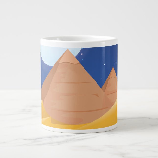 Egypten Pyramider Jumbo Mugg (Framsidan)
