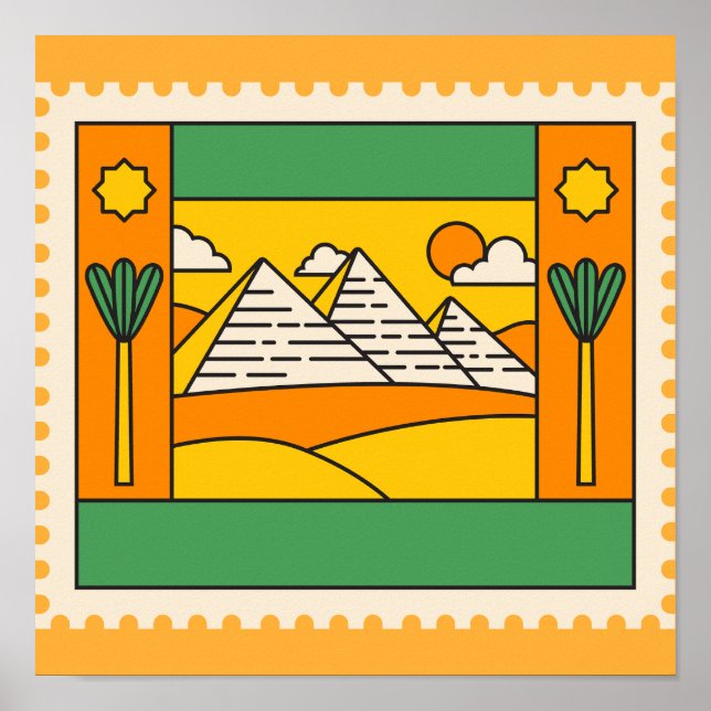 Egypten Pyramids Poster (Framsidan)