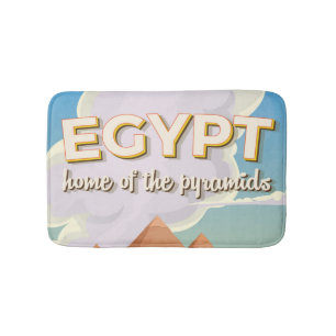 Egypten - Pyramids reseaffisch, hem Badrumsmatta