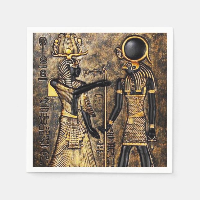 Egypten Ra för de Pappra blöjorna Sol Kung Pappersservett (Framsidan)